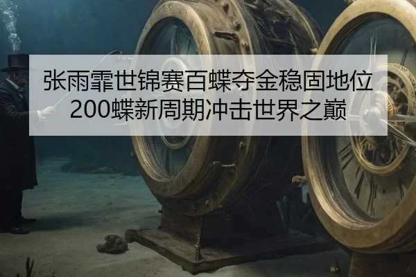 张雨霏世锦赛百蝶夺金稳固地位 200蝶新周期冲击世界之巅